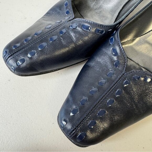 Vintage Roberto Cappuci Leather 90s Y2K Made in Italy Heels Shoes Size 10B - Picture 6 of 13